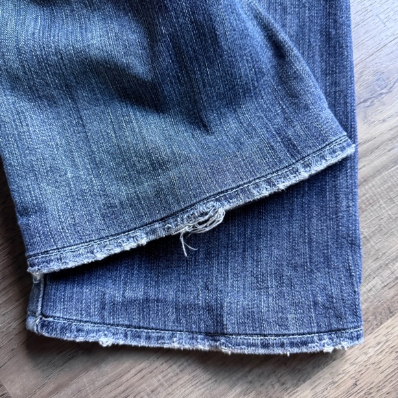 7 For All Mankind Blue Low Rise Bootcut Jeans - Size 27 - Picture 14 of 14